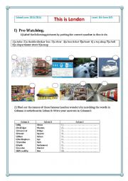 English Worksheet:  London Wonders