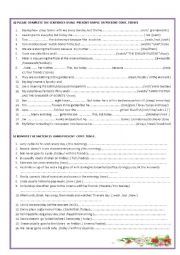 English Worksheet: Present Simple and Present Continious Tense 