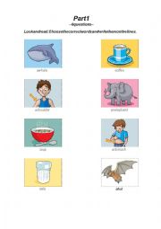 English Worksheet: Reading comprehension for YLE exam