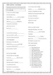 English Worksheet: Father and Son by Cat Stevens