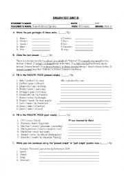 English Worksheet: passive voice