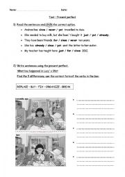 English Worksheet: Present Perfect