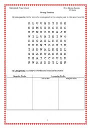 English Worksheet: First Day At School