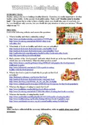 Webquest: Healthy Eating