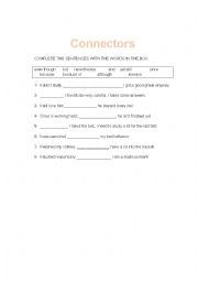English Worksheet: Conjunctions