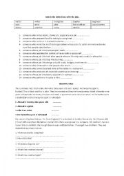 English Worksheet: jobs