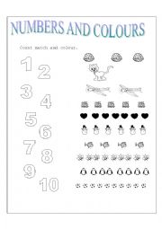 English Worksheet: NUMBERS 