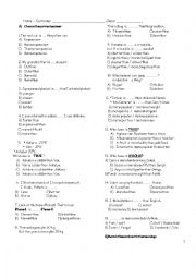English Worksheet: Worksheet for 7th grades