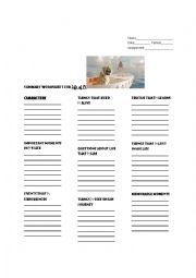 Life of Pi MOVIE Summary Worksheet