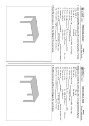 English Worksheet: Prepositions of place