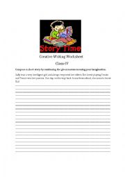 English Worksheet: Creative Writing