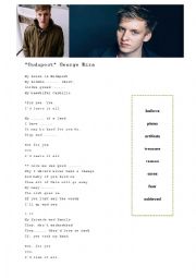 English Worksheet: budapest lyrics