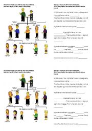 English Worksheet: Toms family