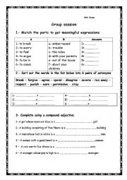 English Worksheet: generation gap