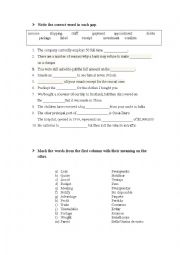 English Worksheet: Business vocabulary