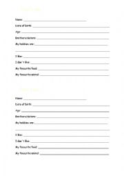 English Worksheet: Characteristics