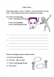 English Worksheet: I Wish I Were ...