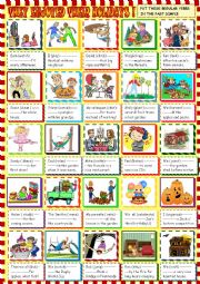 They enjoyed their holidays : past simple regular verbs  for beginners