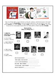 wimpy kid movie worksheet