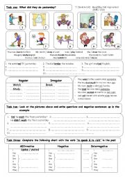 English Worksheet: Past simple worksheet