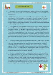 English Worksheet: 9th form exam (English Call One)