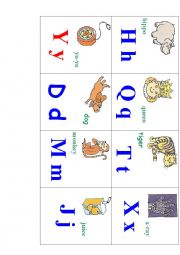 English Worksheet: ABC bingo part 5