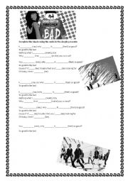 English Worksheet: Bad David Guetta