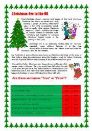 English Worksheet: Christmas Eve in the UK