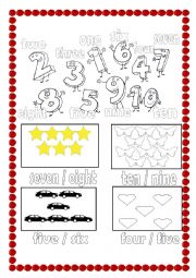 Trace and Circle the numbers