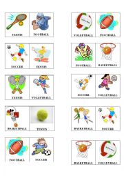 English Worksheet: sports dictionary