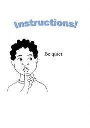 English Worksheet: Instructions