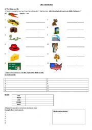 English Worksheet: likes and dislikes
