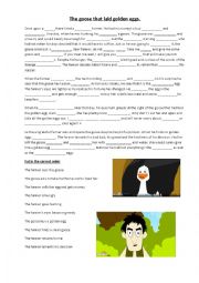 English Worksheet: Goose that Laid the Golden Egg