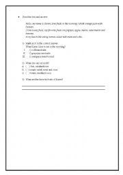 English Worksheet: FRUITS