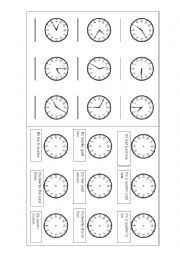 English Worksheet: Whats the time