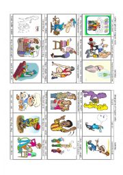 English Worksheet: Bingo/lottery of irregular verbs part 1