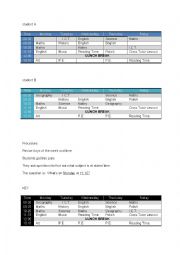 English Worksheet: School subjects 