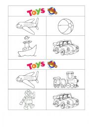 English Worksheet: BINGO TOYS