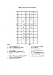 English Worksheet: The Boy in the striped pyjamas