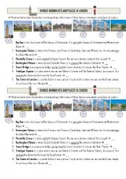 FAMOUS MONUMENTS AND PLACES IN LONDON