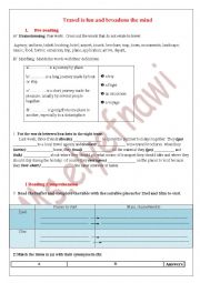 English Worksheet: travelling