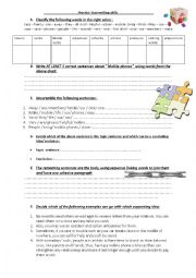 English Worksheet: Process writing