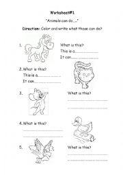 English Worksheet: What is this?