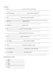 English Worksheet: Grammar test