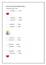 English Worksheet: Alys friend THird hour