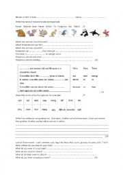 English Worksheet: Cambridge Movers Term 1 test units 1 to 8