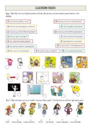 English Worksheet: CLASSROOM ENGLISH