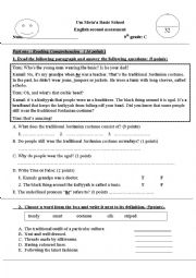 English Worksheet: 9th grade worksheet
