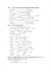 English Worksheet: elementary- grammar revision