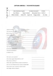Captain America Winter Soldier Movie Activity